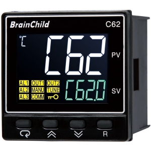 Billede af PID controller | Out 1 = relæ | 230V forsyning 