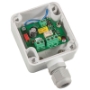 Billede af Lækage sensor med relæ udgang, stående på gulv.