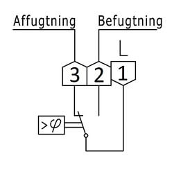 Tilslutningsdiagram Hygrostat RFHSB.060