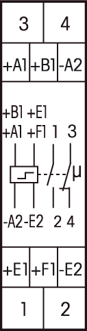 Tilslutningsdiagram for det elektronisk kiprelæ