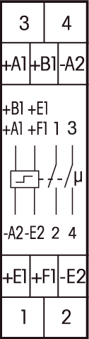 Tilslutningsdiagram for det elektroniske kiprelæ