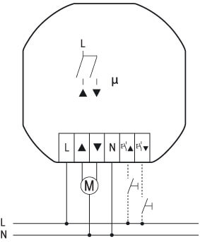 Typisk tilslutning for FJ62NP-230V