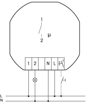 Typisk tilslutning for FR62-230V