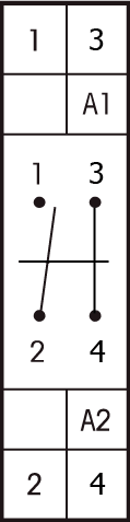 Tilslutningsdiagram Eltako kiprelæ S12-110