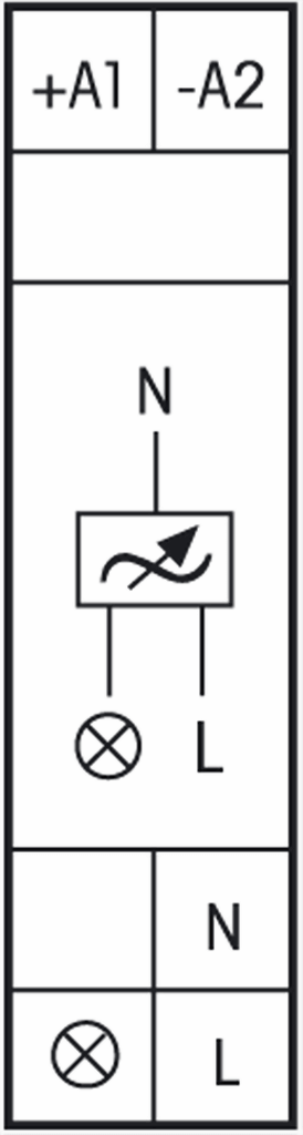 Lydsdæmper med kip relæ EUD12NPN-UC tilslutningsdiagram