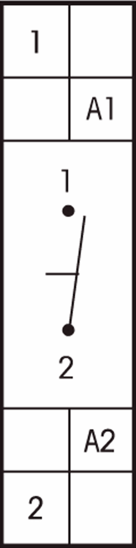 Tilslutningsdiagram for installationsrelæ R12-100