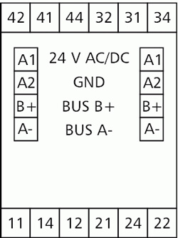 Tilslutningsdiagram for MR-DO4