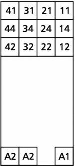 Blokdiagram for 14-polet sokkel