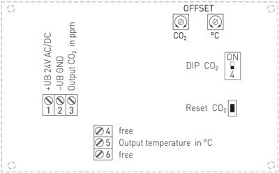 Tilslutningsdiagram for KTM-CO2-SD