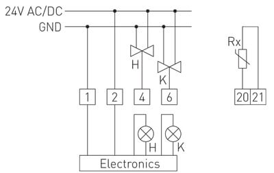 Tilslutningsdiagram for RTR-S 013