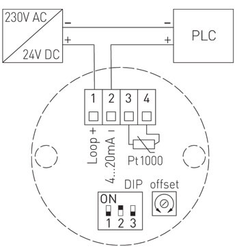 Tilslutningsdiagram for TM54-I